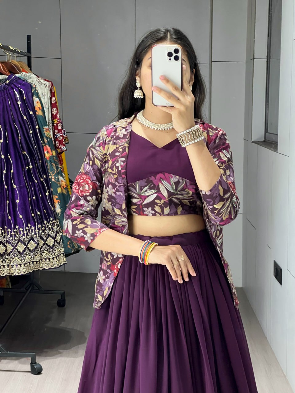 Classical New Foil Printed Koti Set - My Store