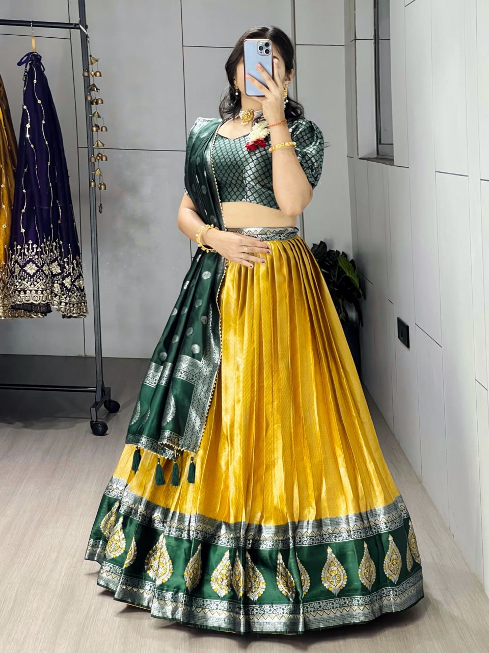 New Arrivals Silk Pattu Lehenga - My Store