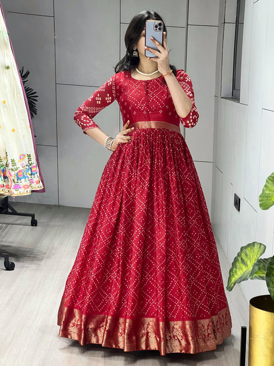 Bandhani Traditional Gown - My Store