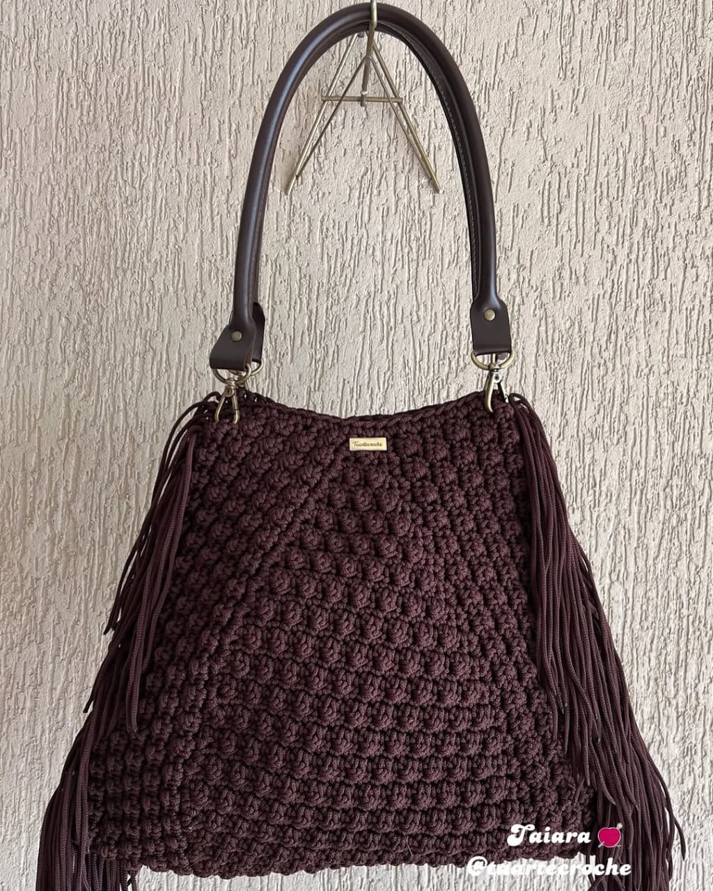 Handmade Crochet Fringe Shoulder Bag - My Store