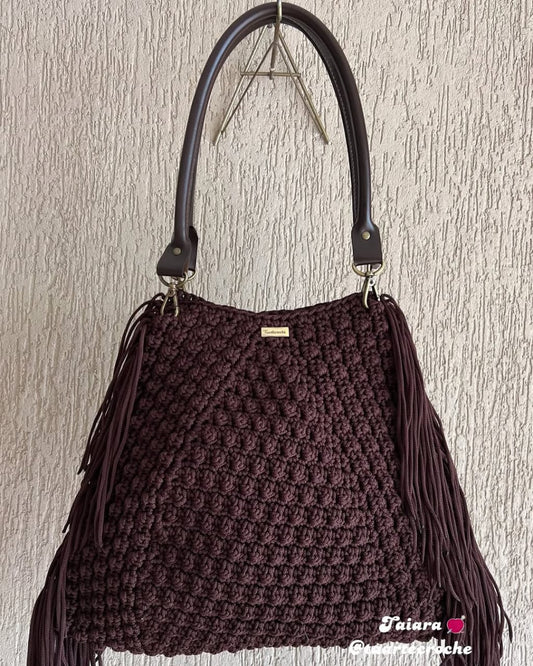 Handmade Crochet Fringe Shoulder Bag - My Store
