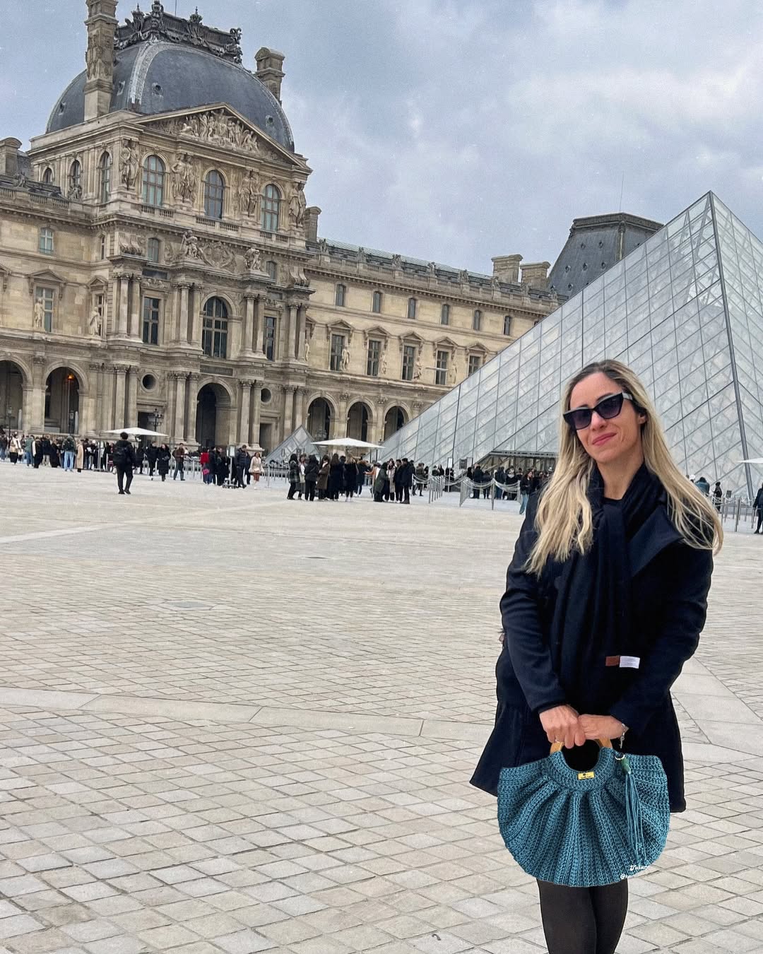 Handmade Crochet Wooden Handle Bag - My Store