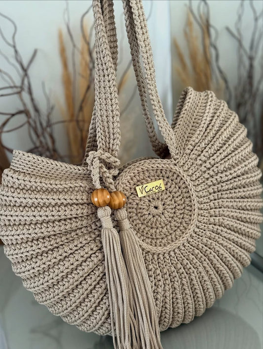 Handmade Crochet Boho Shoulder Bag - My Store