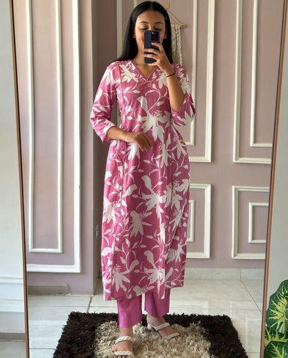 New smart casual Cotton Kurti set - My Store