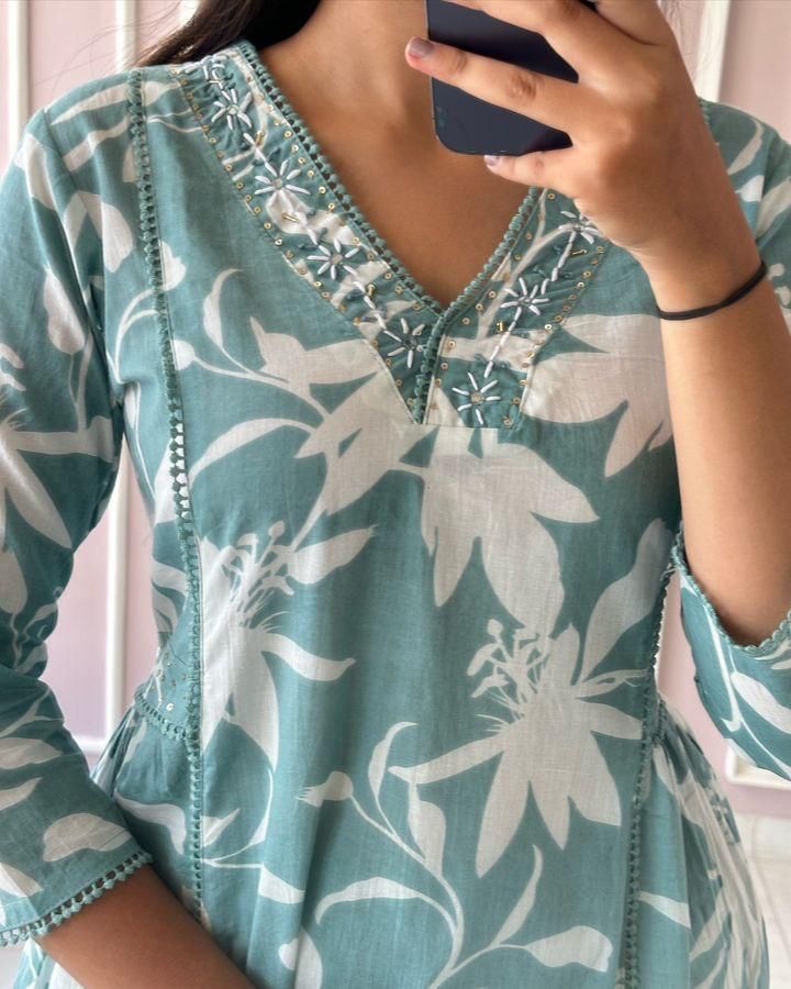 New smart casual Cotton Kurti set - My Store