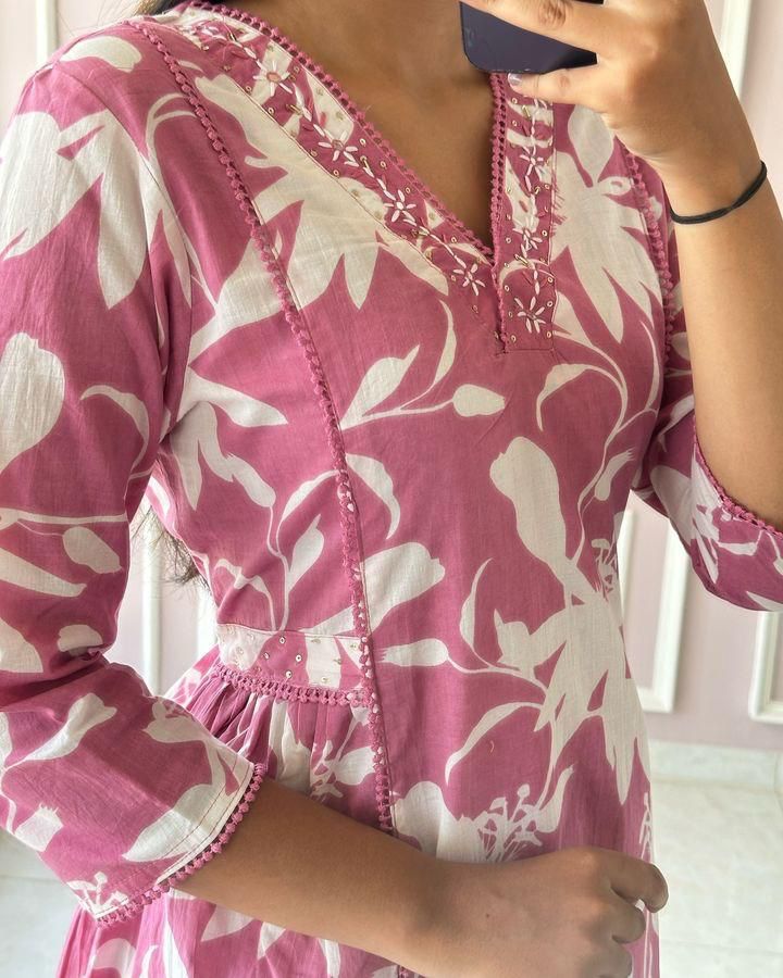 New smart casual Cotton Kurti set - My Store