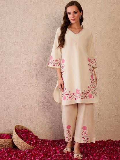 Pure Cotton Embroidered Co-Ord Set – Timeless Elegance in Every Thread - My Store
