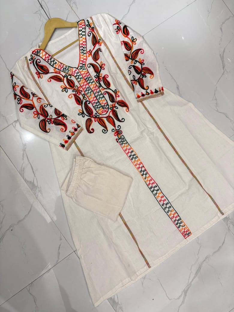 Pure cotton fabric outfit giving you soothing and relaxed feel Corred set - My Store