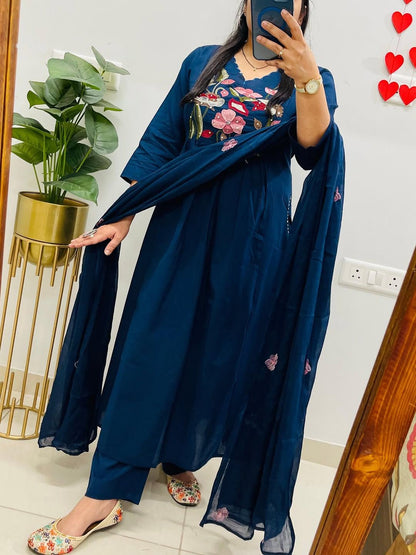 Rayon With beautiful embroidery Fully Stitched Ready To Wear - My Store