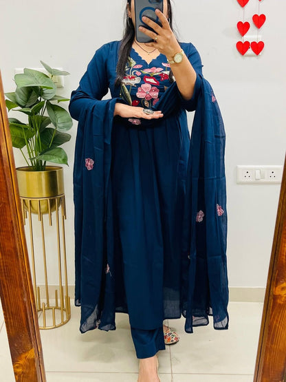 Rayon With beautiful embroidery Fully Stitched Ready To Wear - My Store