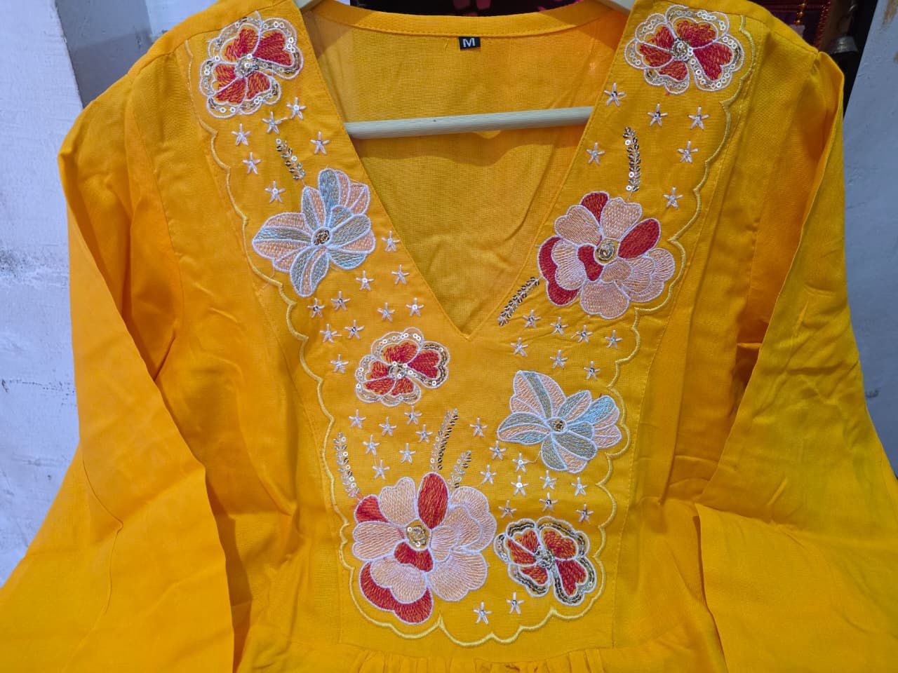 Rayon With beautiful embroidery Fully Stitched - My Store