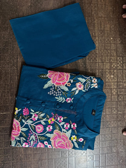 ethnic Heavy Cotton Pure fine Cotton fabric Embroidery - My Store