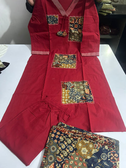 Festival Special White Cotton Khadi Suit Set - My Store