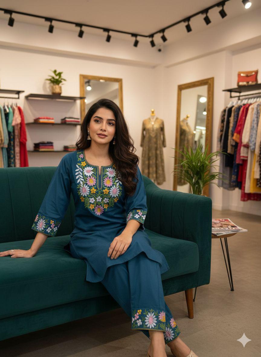 Everyday Elegant Cotton Co-ord Set - My Store