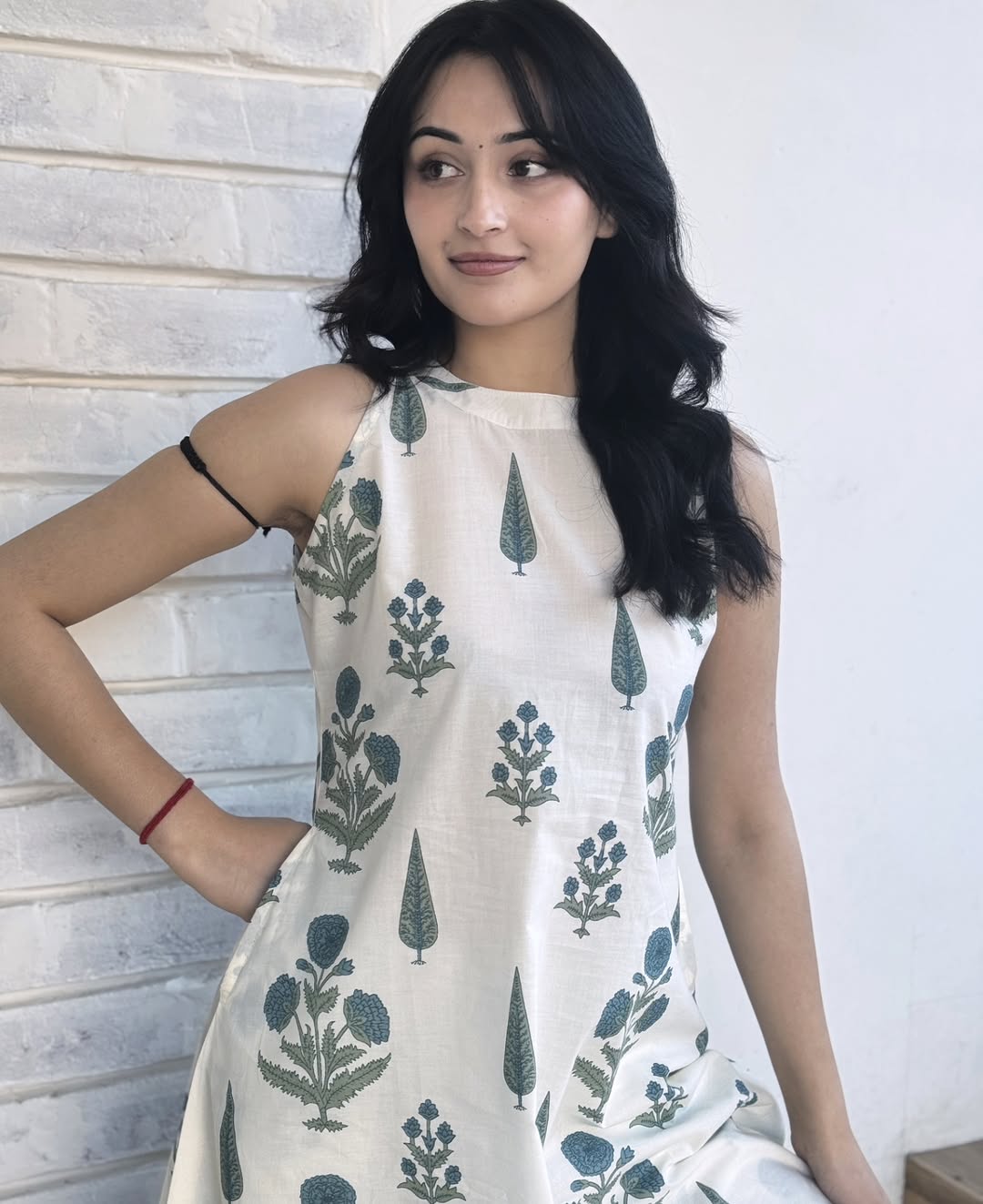 Premium Floral Fine cotton Flex kurti Palazza set - My Store