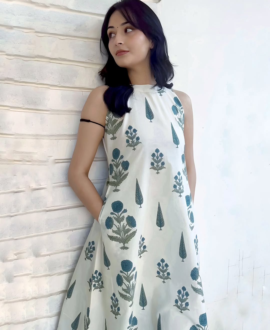 Premium Floral Fine cotton Flex kurti Palazza set - My Store