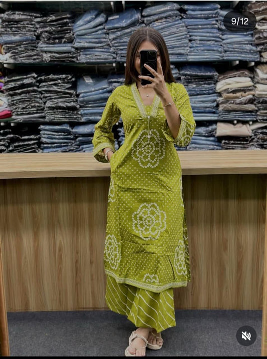 Plazo and full dupatta Straight Kurti - My Store