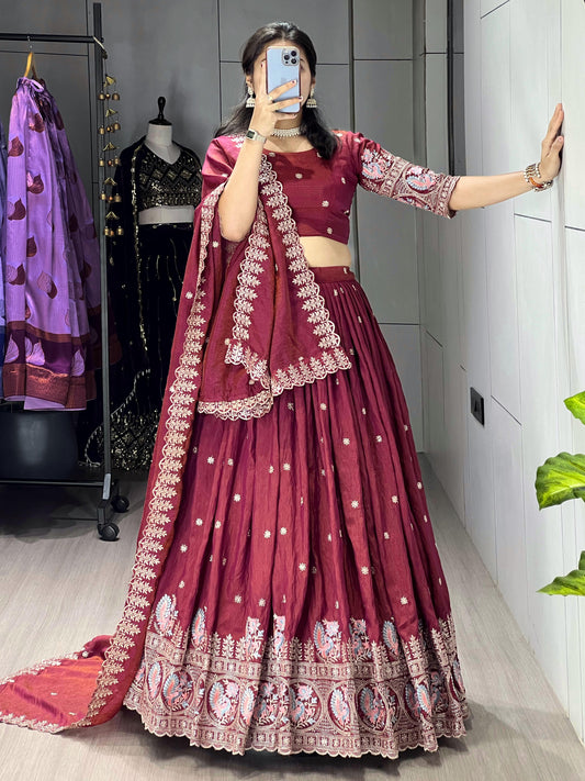 Embroidered Lehenga Choli - My Store