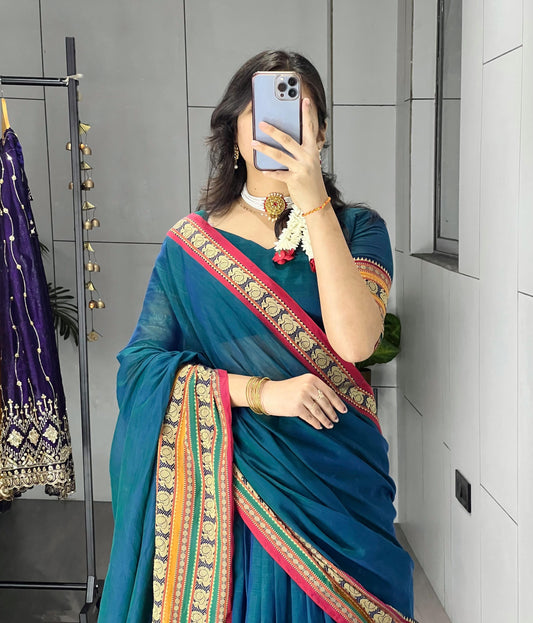 Pure Chanderi Cotton Lehenga - My Store