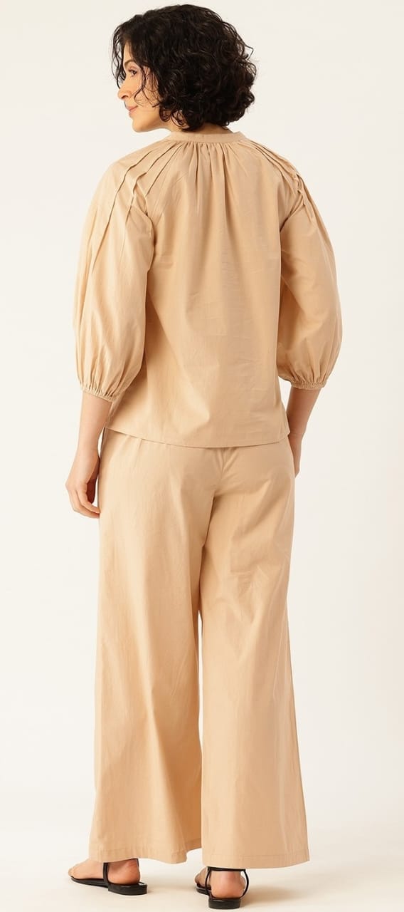 SWAANA GREEN EMBROIDERED CO-ORD SET - My Store