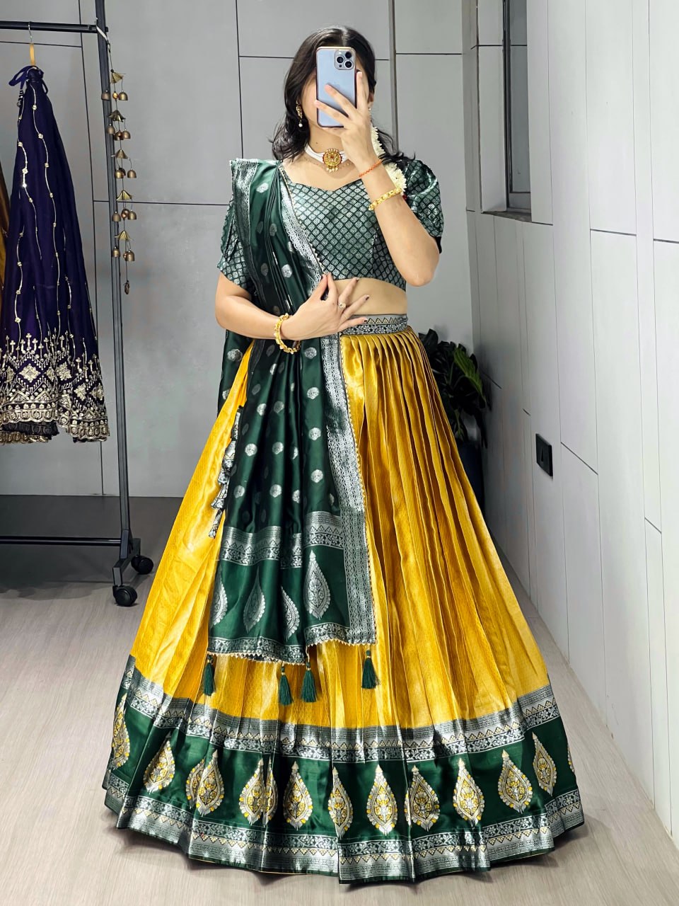 New Arrivals Silk Pattu  Lehenga - My Store