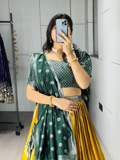 New Arrivals Silk Pattu  Lehenga - My Store