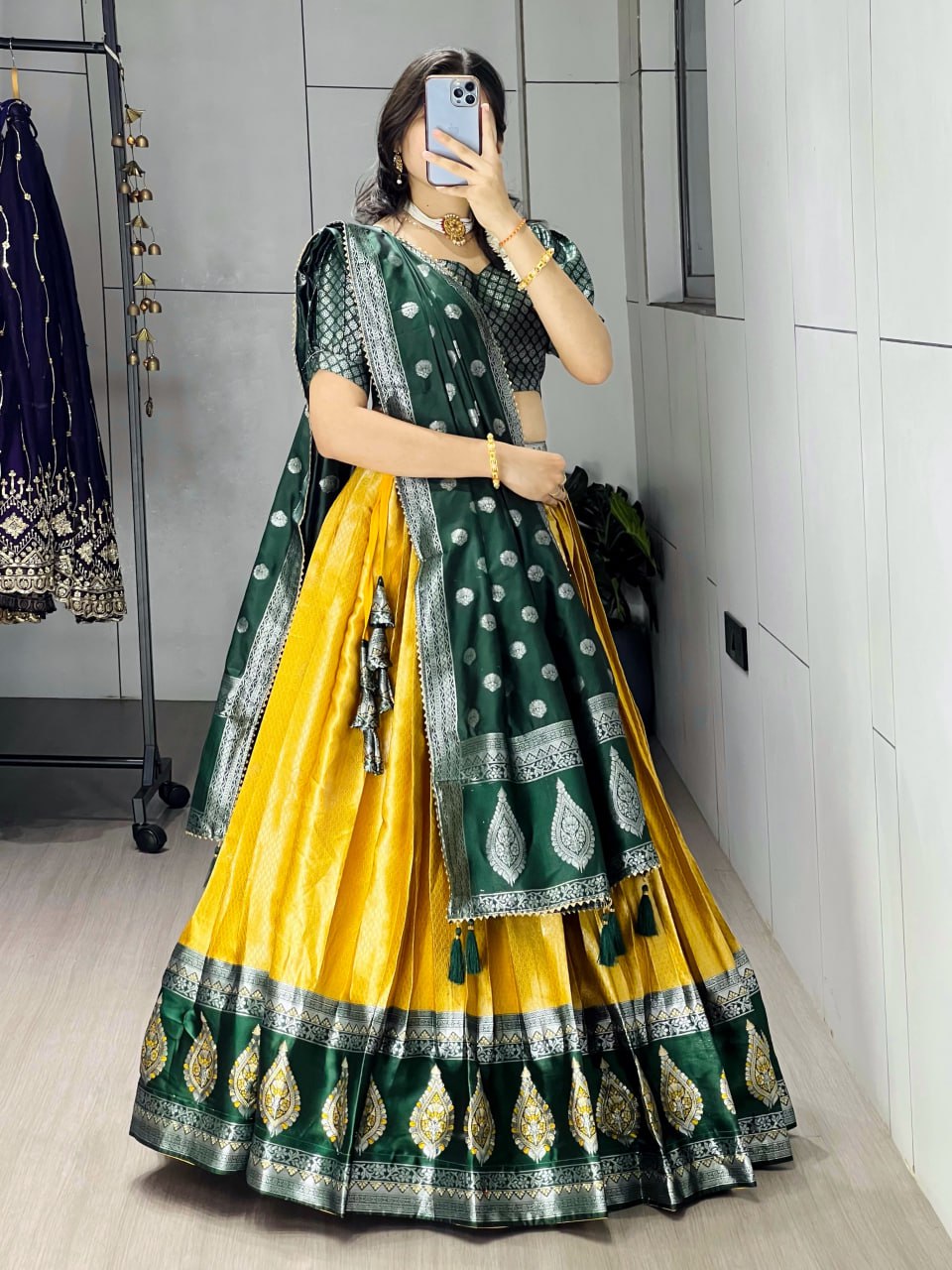 New Arrivals Silk Pattu  Lehenga - My Store