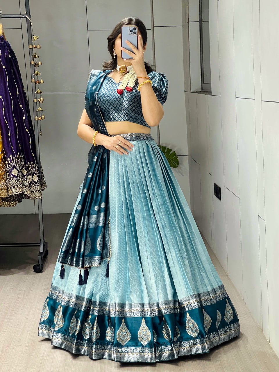 New Arrivals Silk Pattu  Lehenga - My Store