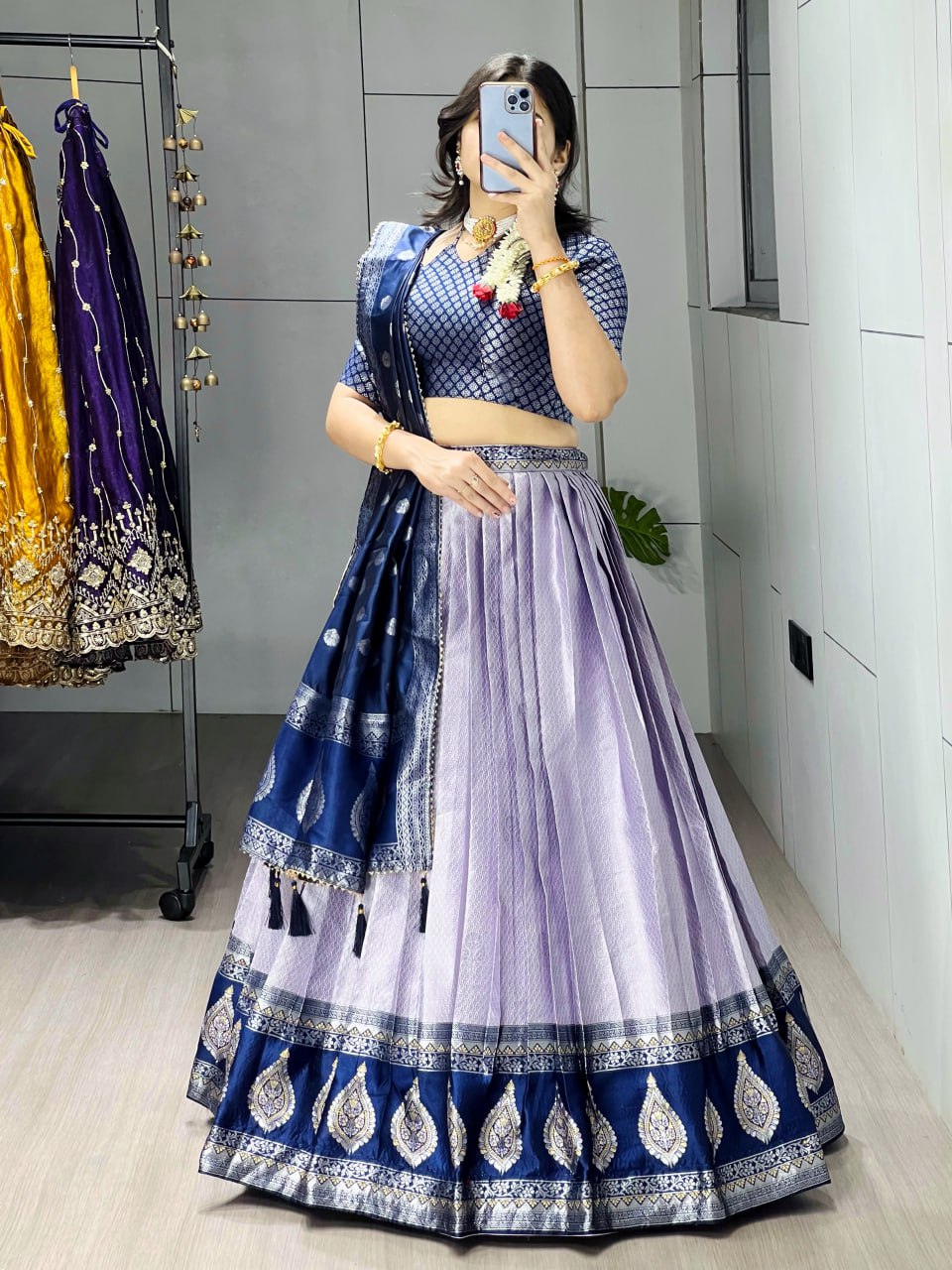 New Arrivals Silk Pattu  Lehenga - My Store