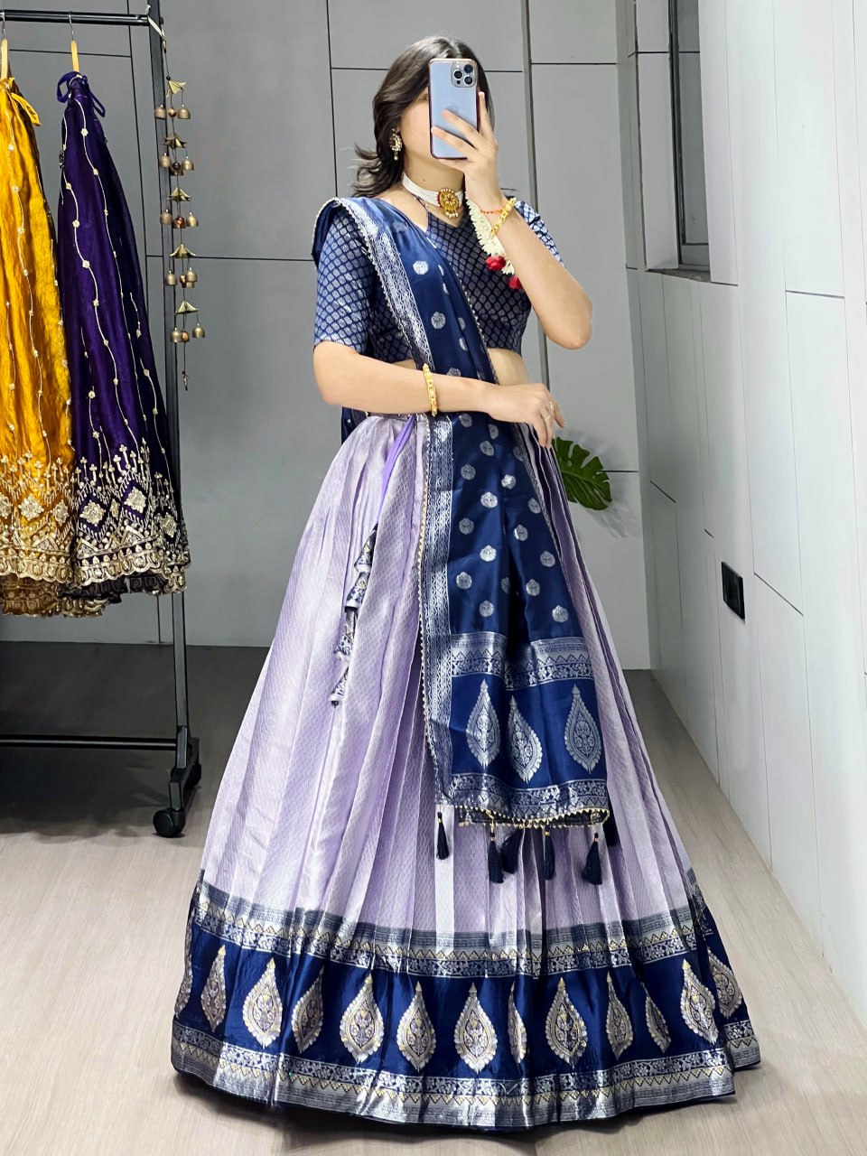 New Arrivals Silk Pattu  Lehenga - My Store