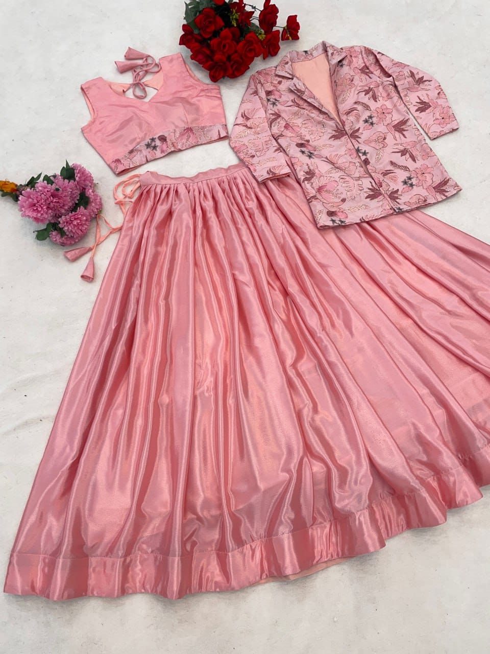 Classical  New Embroidered Print Koti Sets - My Store