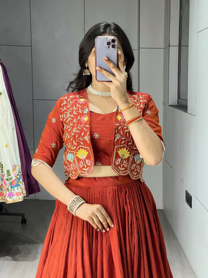 Premium Embroidered jacket-Lehenga Sets - My Store