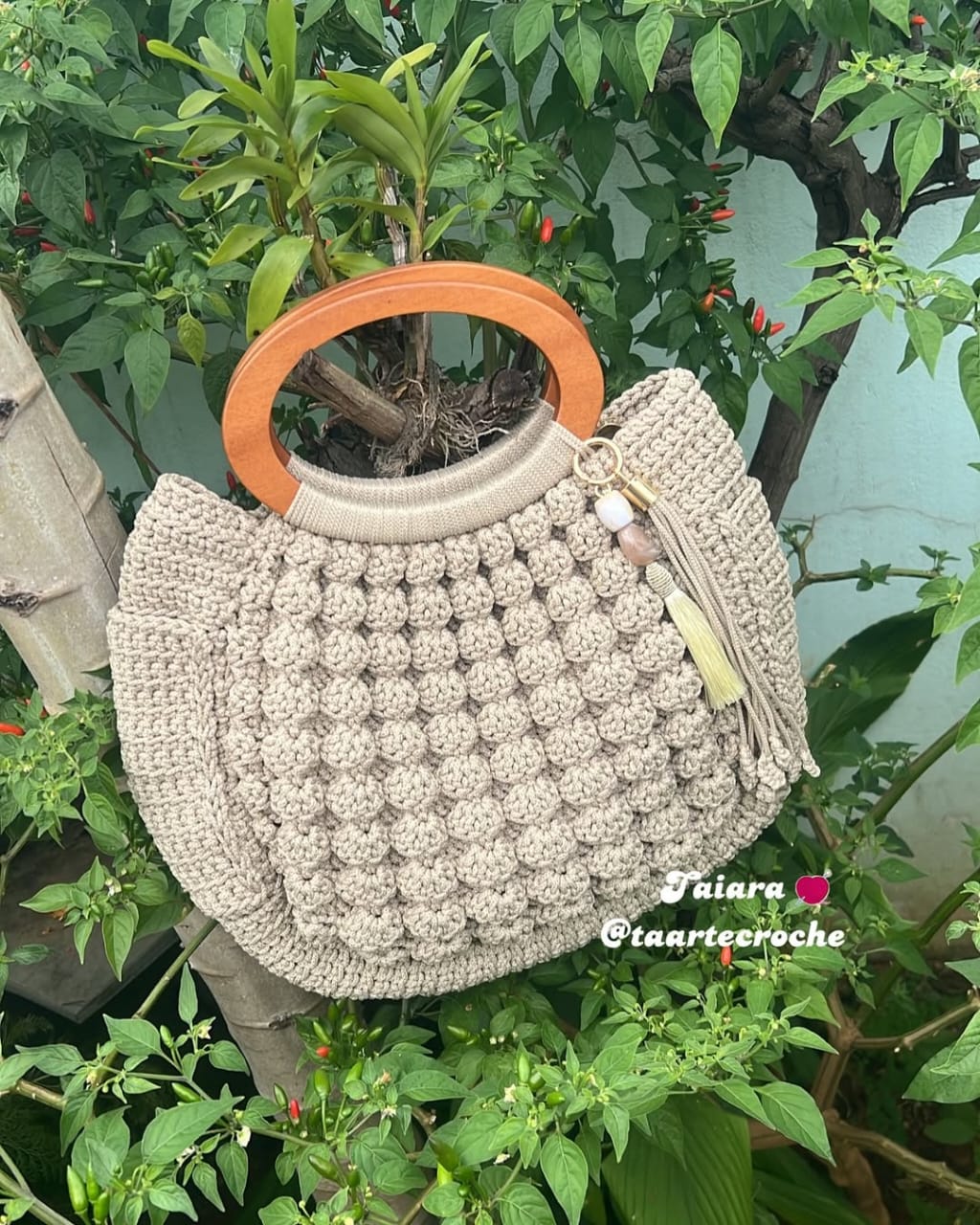 Paris Weave Crochet Handbag - My Store