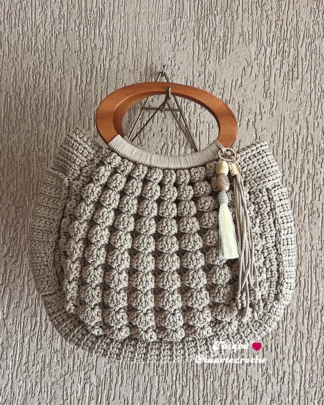 Paris Weave Crochet Handbag - My Store