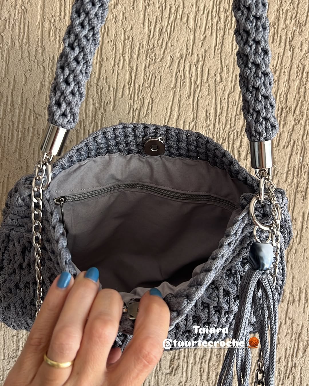 Aria Handcrafted Crochet Shoulder Bag - My Store