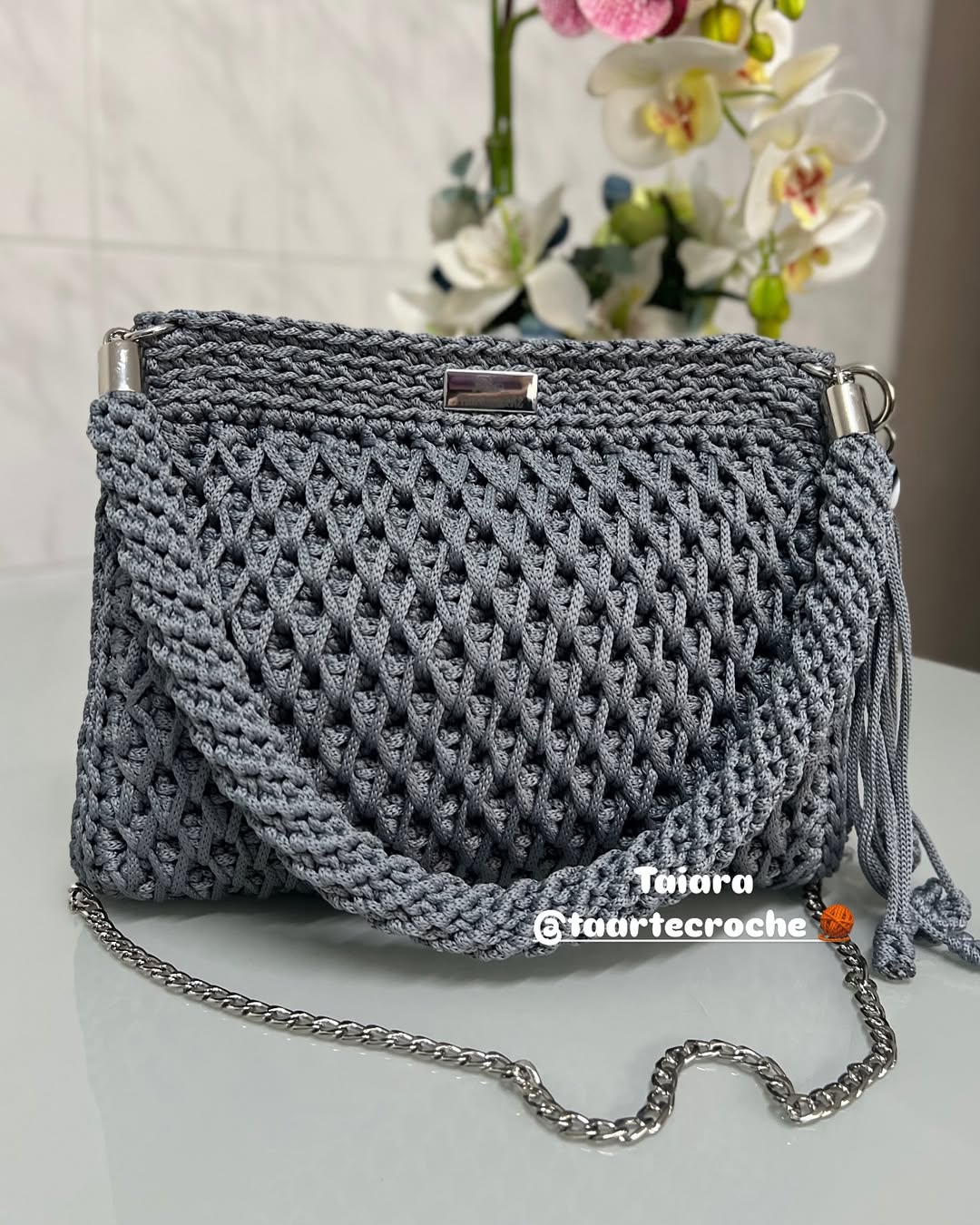 Aria Handcrafted Crochet Shoulder Bag - My Store