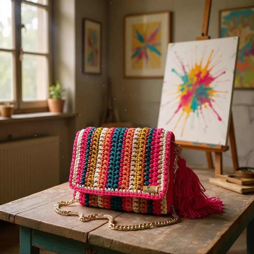 RangRiya Boho Crochet Sling Bag - My Store