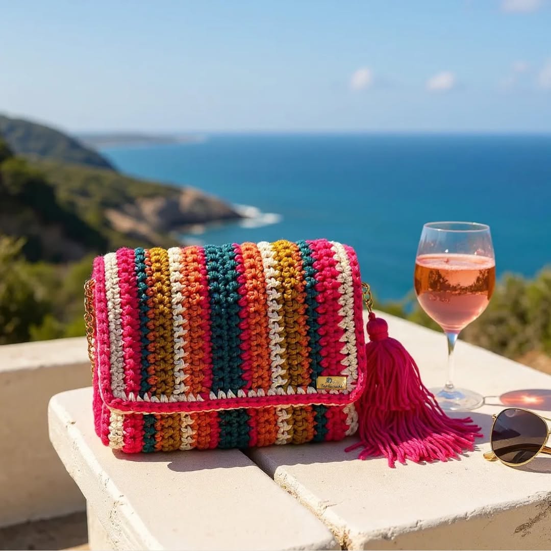 RangRiya Boho Crochet Sling Bag - My Store