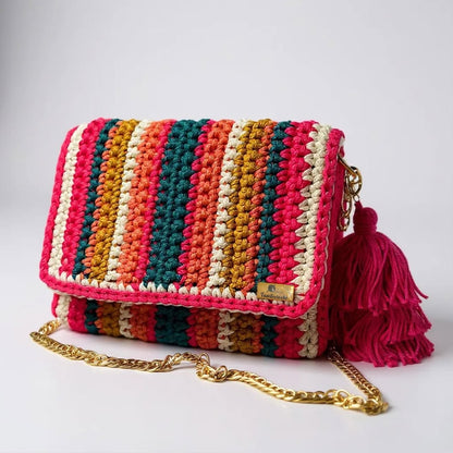 RangRiya Boho Crochet Sling Bag - My Store