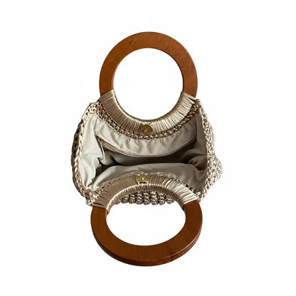 Ivory Bloom Crochet Handbag - My Store