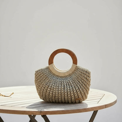 Ivory Bloom Crochet Handbag - My Store