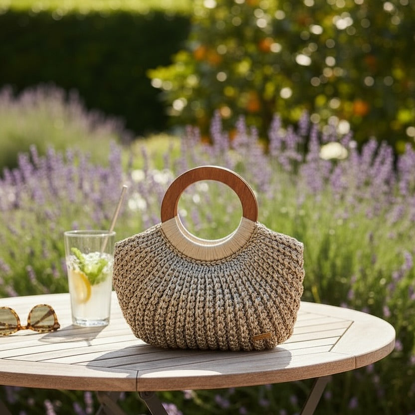 Ivory Bloom Crochet Handbag - My Store