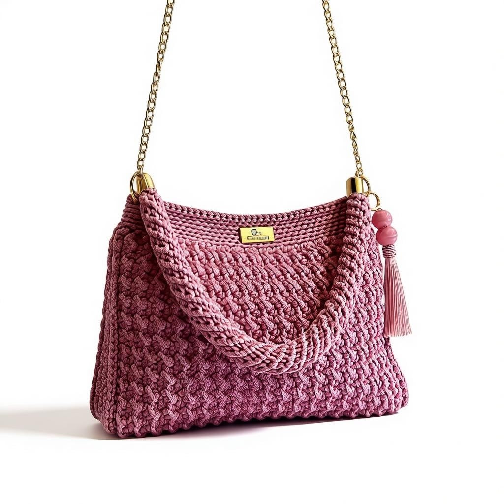 Blush Café Crochet Handbag - My Store
