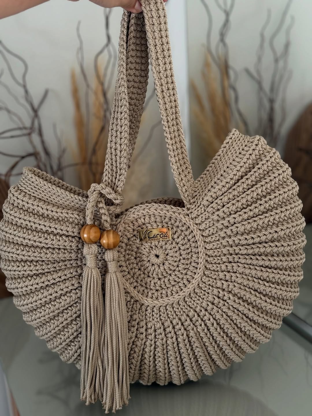 Handmade Crochet Boho Shoulder Bag - My Store
