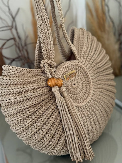 Handmade Crochet Boho Shoulder Bag - My Store