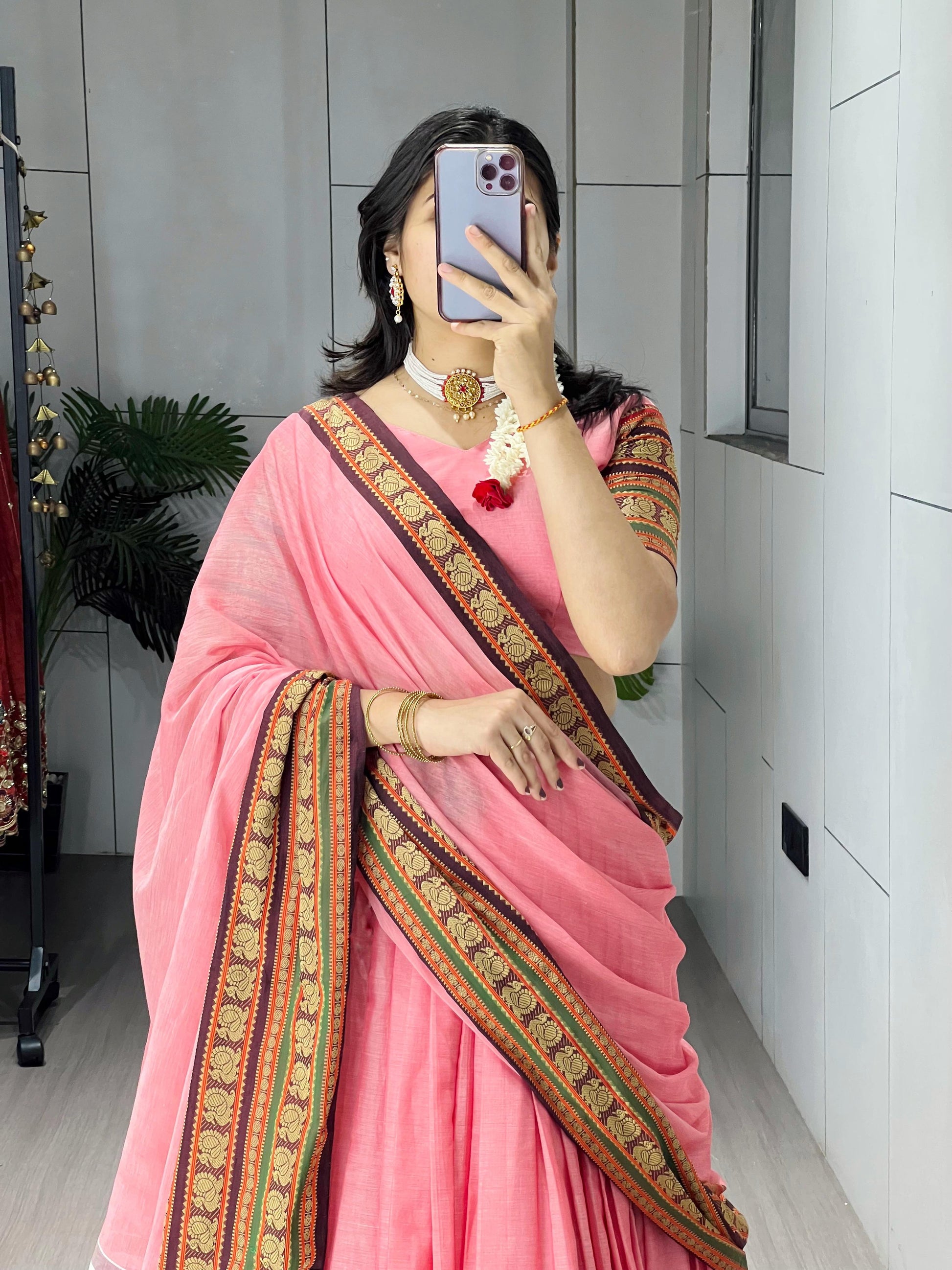 Pure Chanderi Cotton Lehenga - My Store