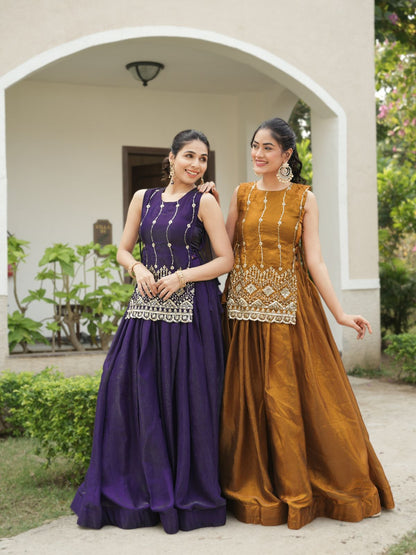 Premium Beads Embroidered jacket-Lehenga Sets