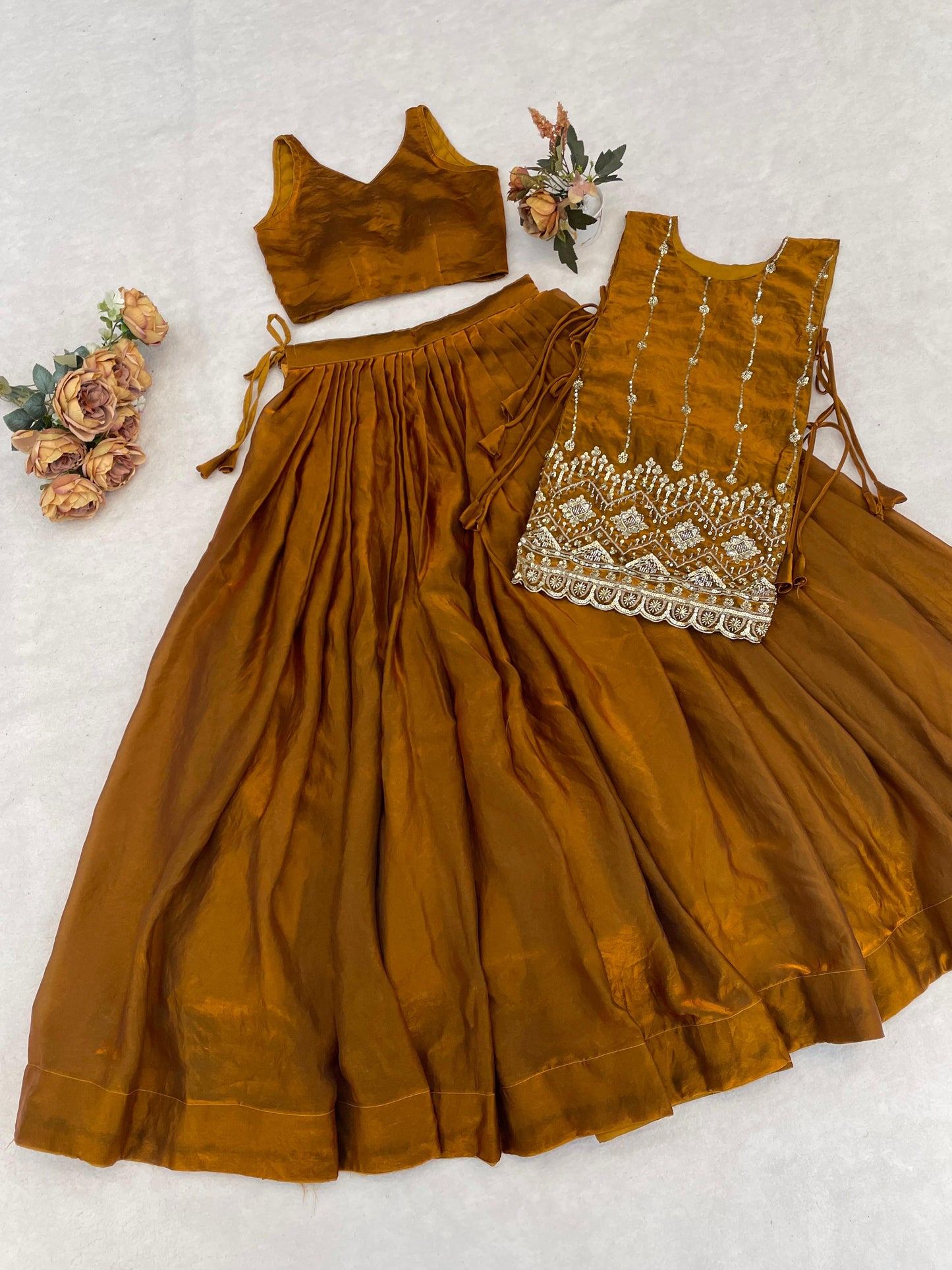 Premium Beads Embroidered jacket-Lehenga Sets